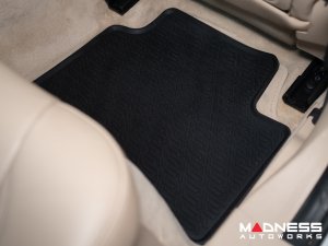 Alfa Romeo Giulia Floor Mat Set - All Weather Rubber Front/ Rear 4 Piece Set - Deluxe - RWD Model